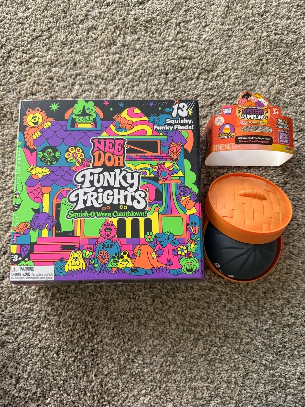 Needoh funky frights with black RMS dumpling